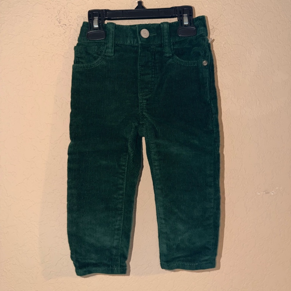 GAP Kids '90's Forest Green Corduroy Pants- BNWOT